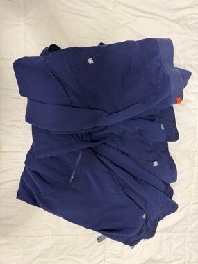 Figs bundle of 4 Navy Drawstring Jogger Pants with Contrast Orange Tie